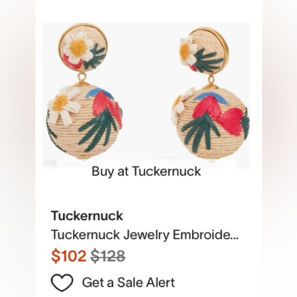 Tuckernuck raffia earrings